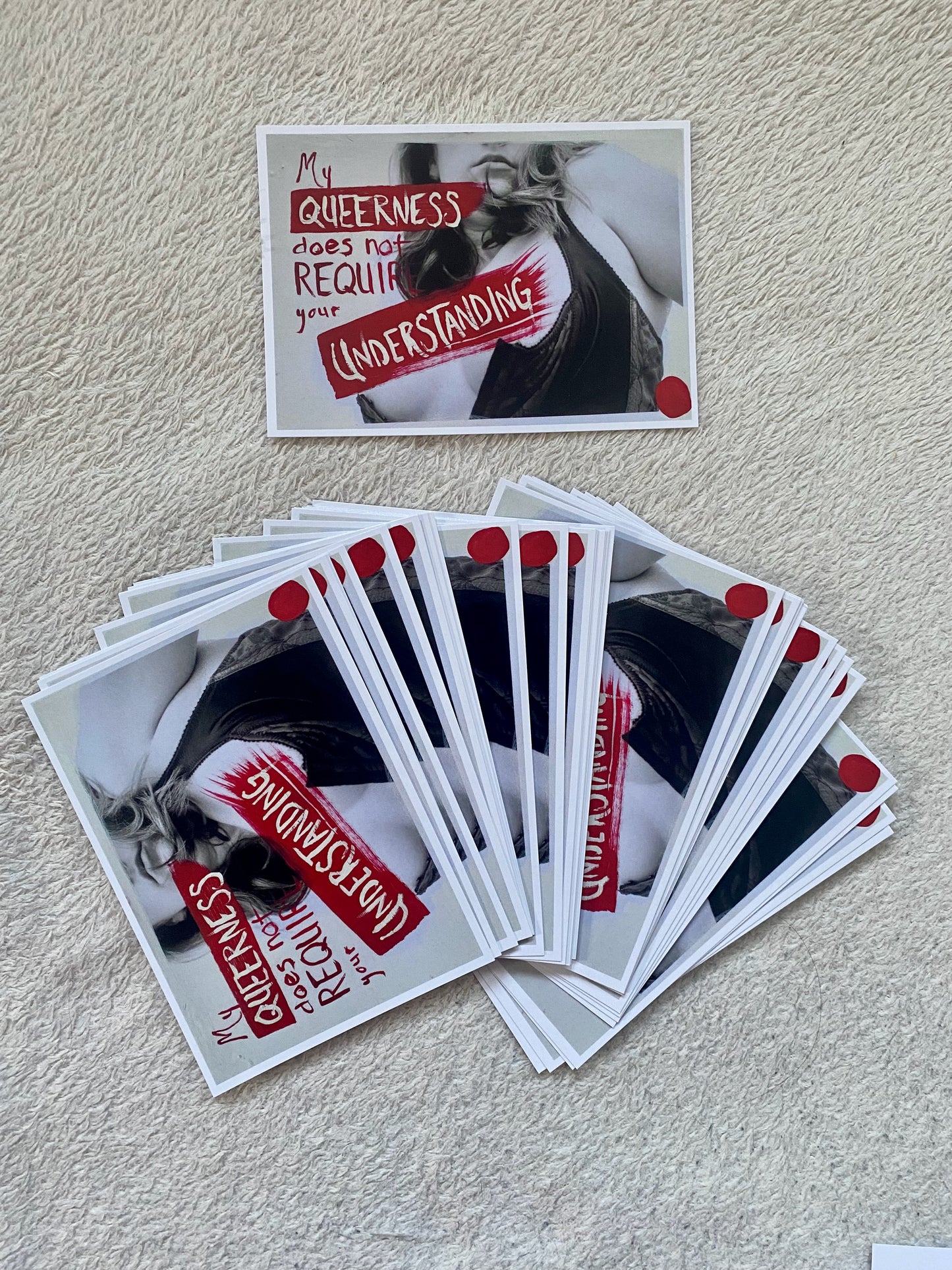 My Queerness Does Not Require Your Understanding A6 Postcard