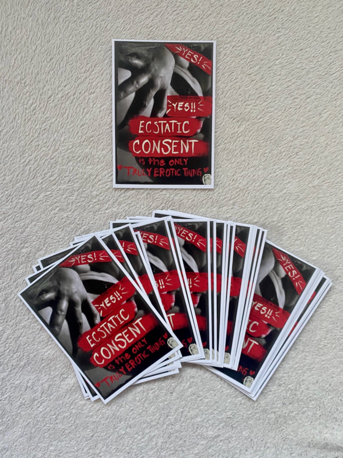 Ecstatic Consent A6 Postcard
