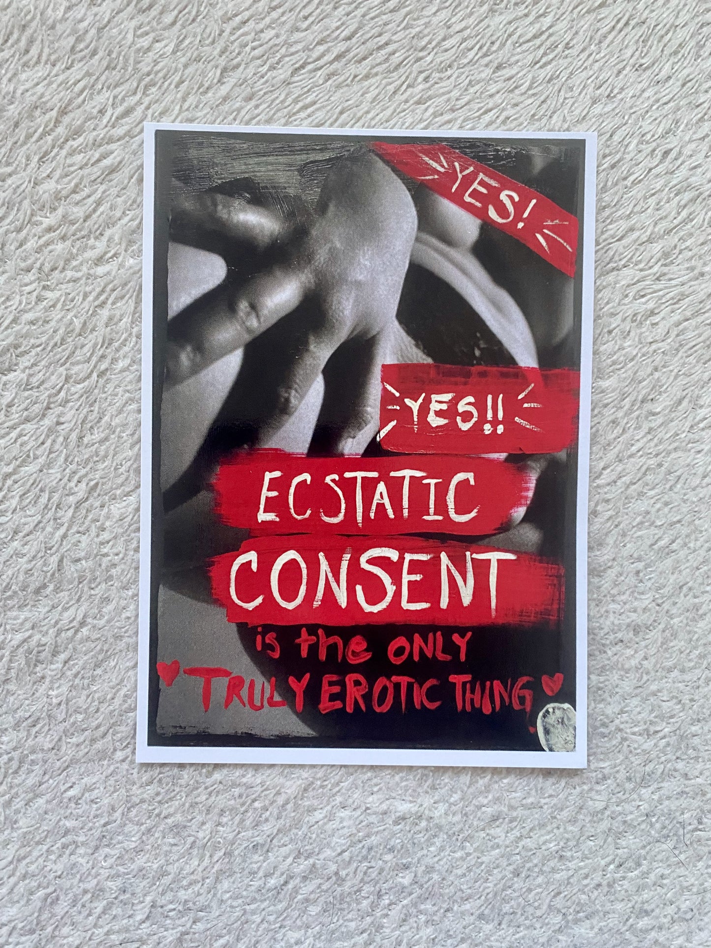 Ecstatic Consent A6 Postcard