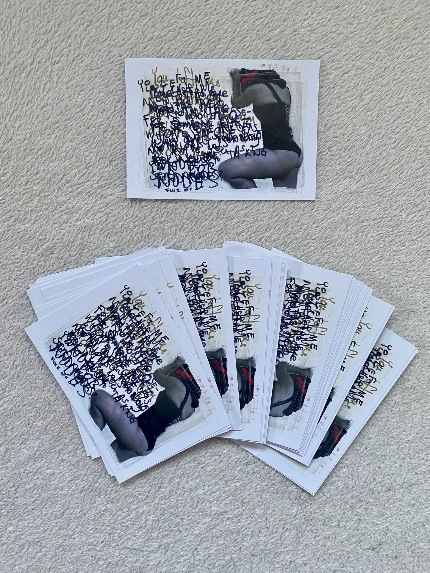 Send Nudes Initial Reaction A6 Postcard