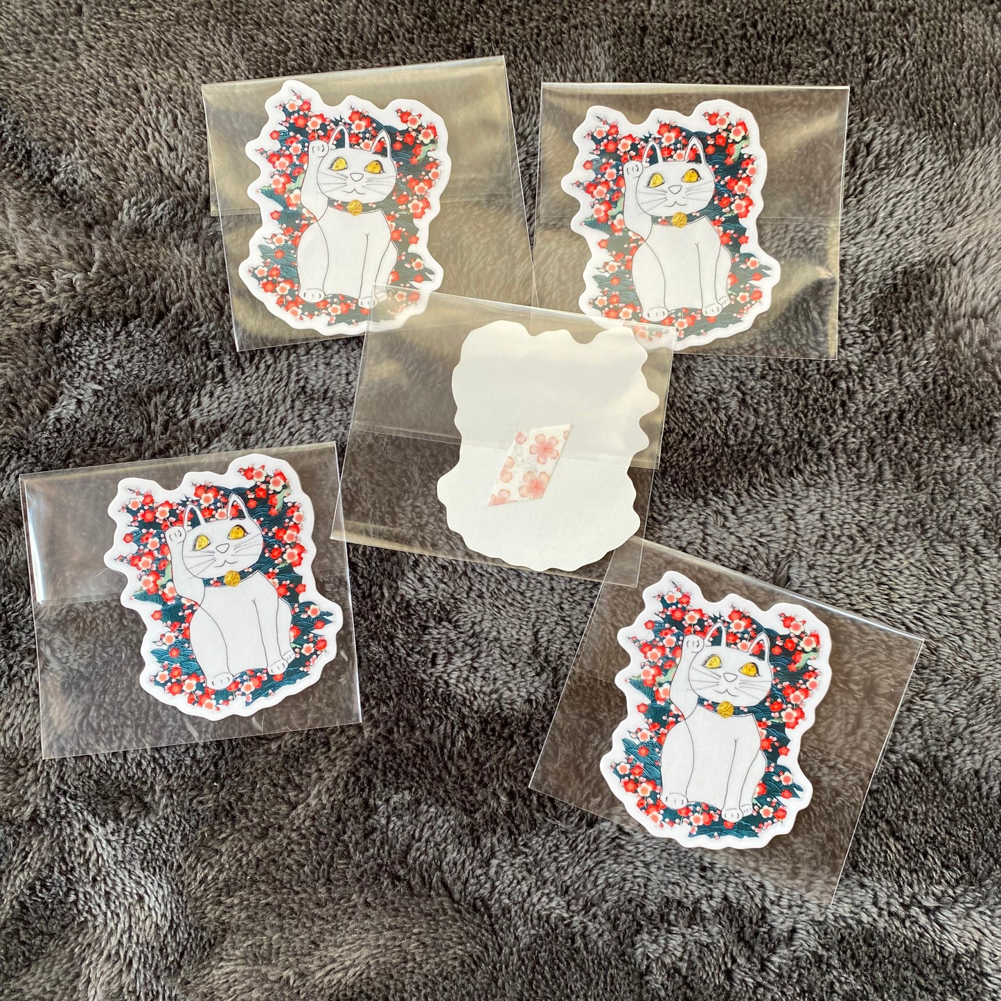 59. Ume (plum) Neko Sticker